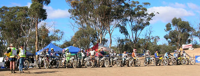 Motocross startline