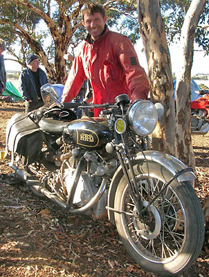 Andrew Sutcliffe and Best Bike at the Rally