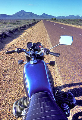 My old R75 on the same road in 1984