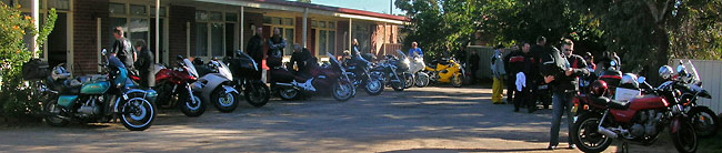 Lined up at the Bruce Rock Pub