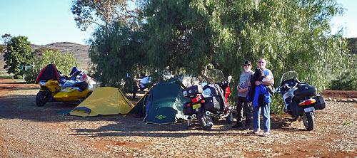 Camping in the bush