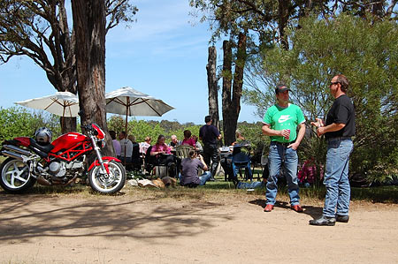 Sampling wines and soaking up the surrounds