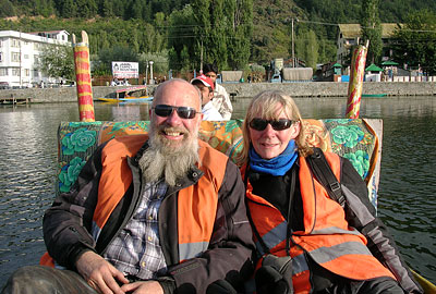 Bob and Chris enjoy some boating...