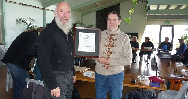 Ron receives life membership