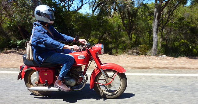 Ron cruising on the Voskhod