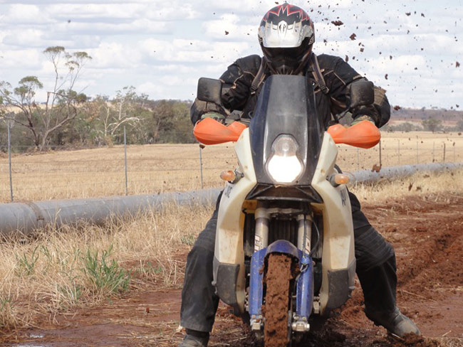 Scrabbling for traction in the mud