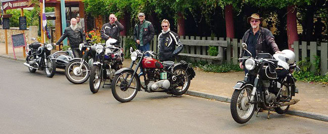 Pre-70 bikes
          at Nannup.