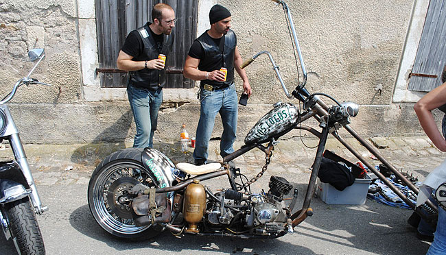 Harley with a
          blown engine - who would've thought!