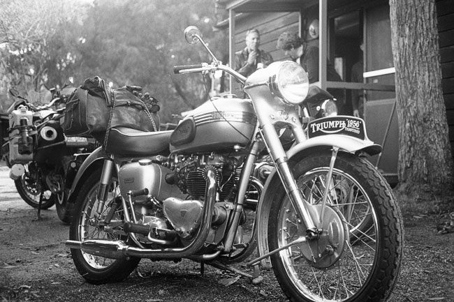 Dan's dad's 1956
          Triumph.