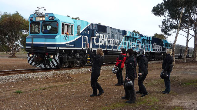 Train spotting
          in Dumbleyung.