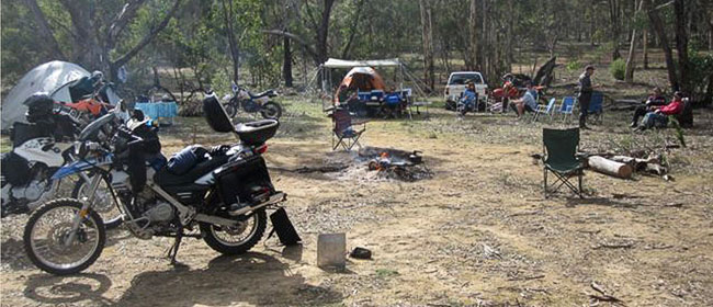 Camping in the bush.