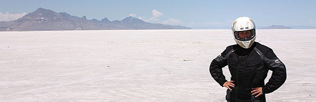 Antoinet wonders what Bert Munro felt on the salt
          flats.