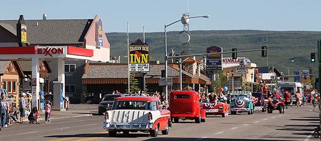 Parade in West Yellowstone.