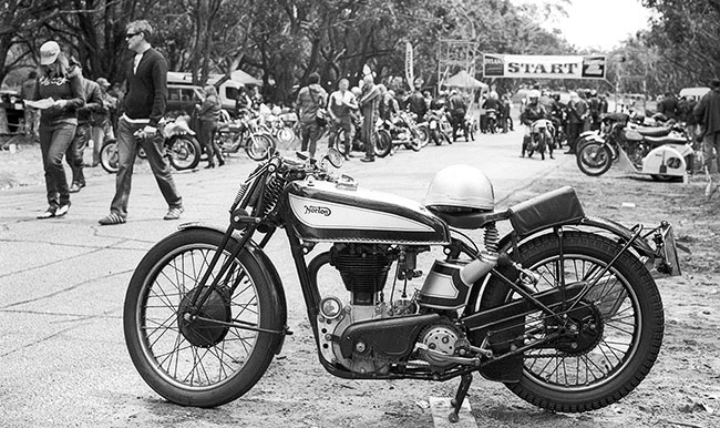 1920's Norton single looking superb.