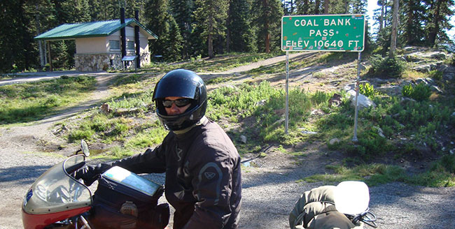 Coal Bank Pass, Colorado - 10,640 feet.