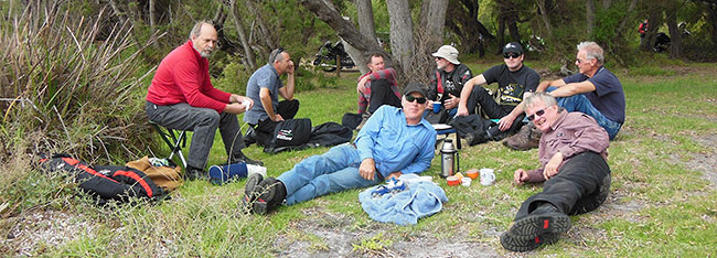 Relaxing at Cheynes Beach.