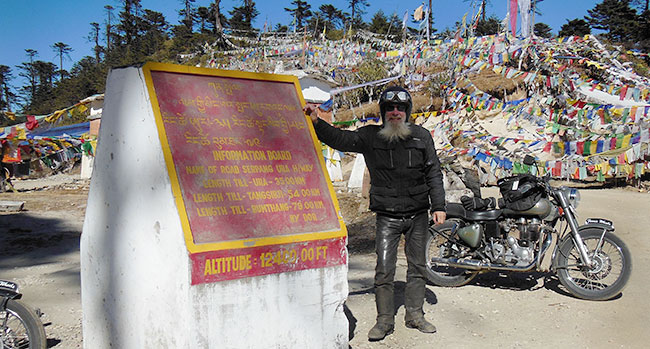 12,400ft up in Bhutan.