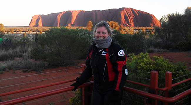 Chris at Uluru.