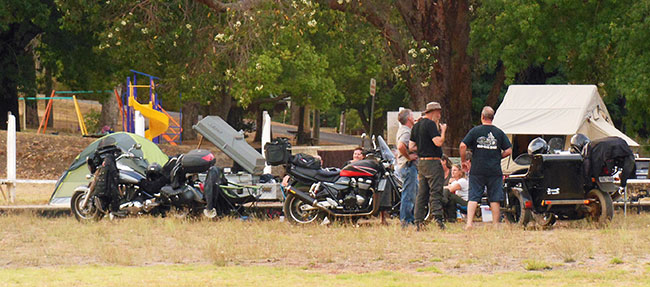 The Perth part of our huge camping area.