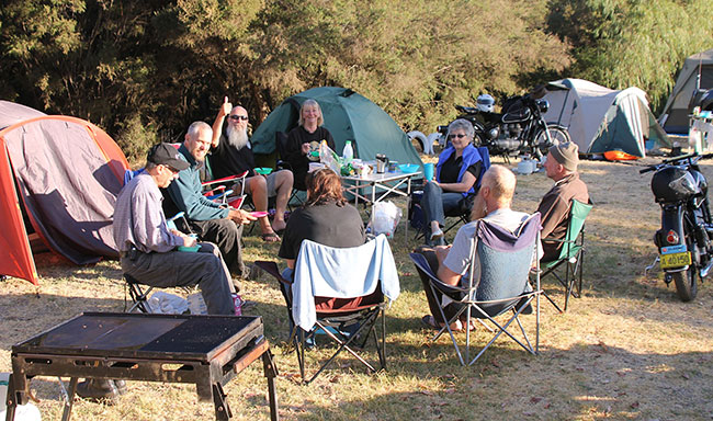 The AVCMC camping area in Bunbury.