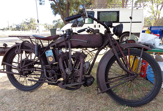 Or do you leave it original like this beautiful early
          V-twin?