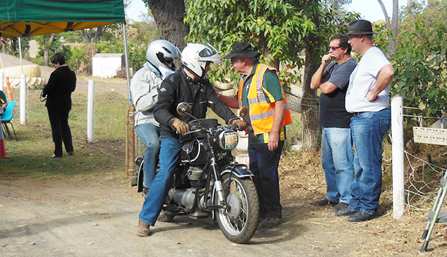 Wendy and Andrew 250cc BMW.