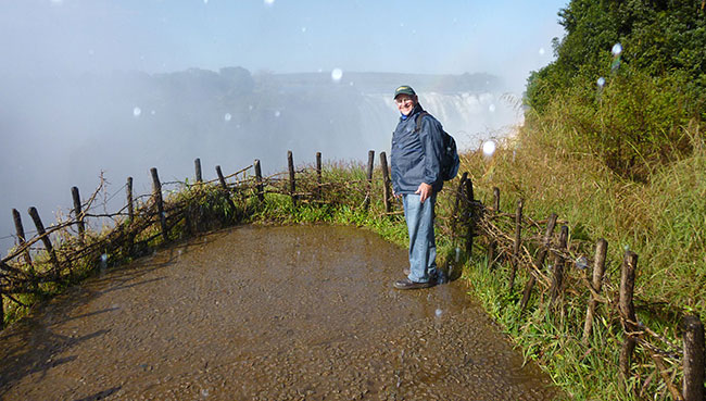 Warwick at Victoria Falls.