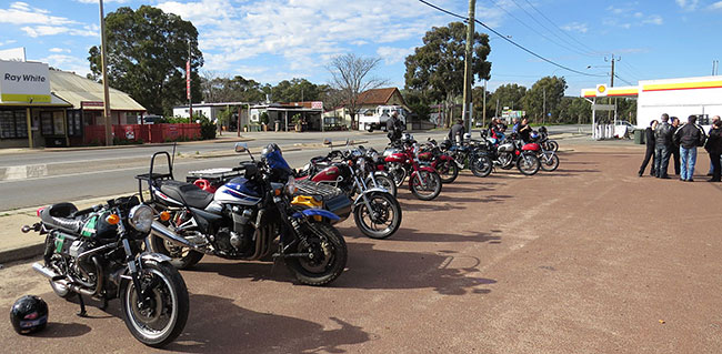 A great turnout of a variety of bikes.