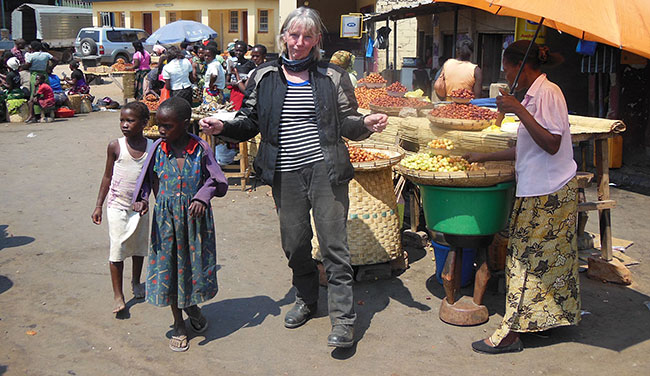 Dancing in Zambia.