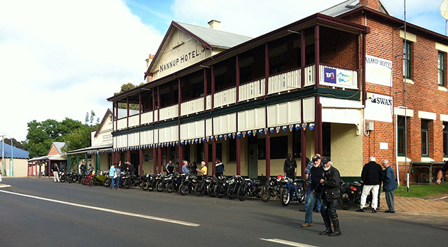 Nannup Hotel, Sunday morning.