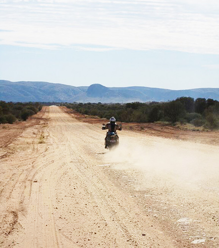 Chris
          enjoying the endless horizons of the Great Central ride.