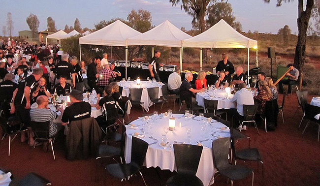 Dinner in the desert.