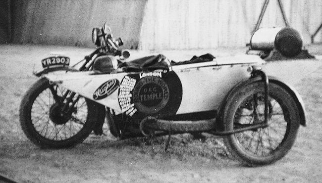 Sidecar outfit in Iraq.