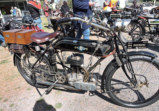 Rare 1914 Precision motorcycle.