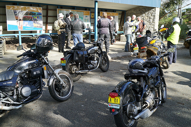 Gathering to go for a ride.