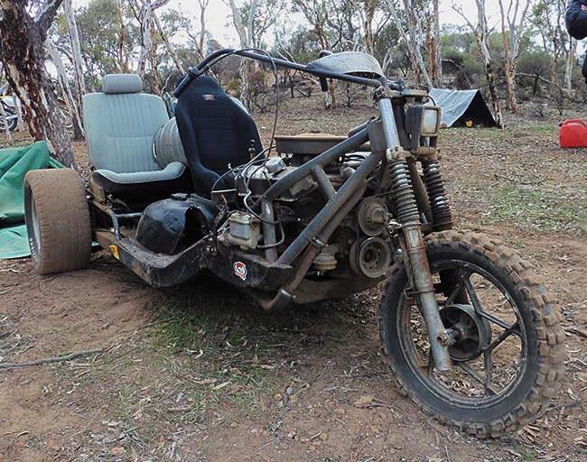 V8 engined trike, got to say unfortunately its not
          licensed though.