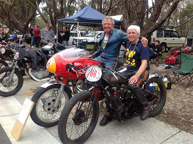 Bob OLeary and Rod at a recent Albany Hill Climb.