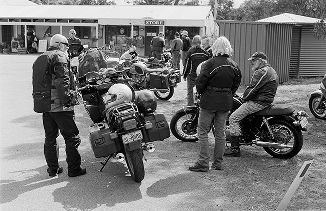 Chatting at the Redmond Store.