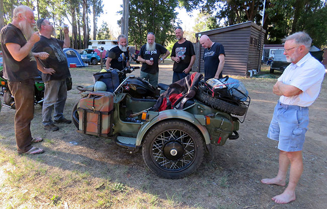 Ural sidecar.