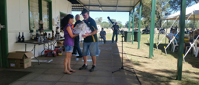 Elina picks up Raelenes prize for Best Lady Rider.