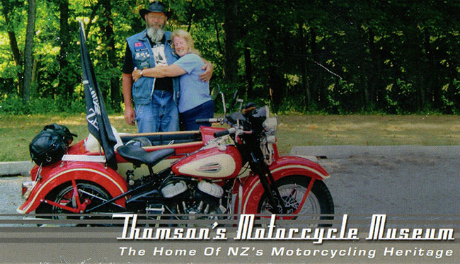 Thomson's motorcycle museum.