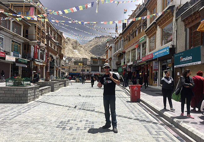 Buddhist prayer flags in Leh.