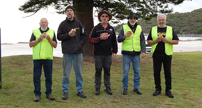 More hungry workers: Ray (again), Ronnie, Colin, John D, Bob W.