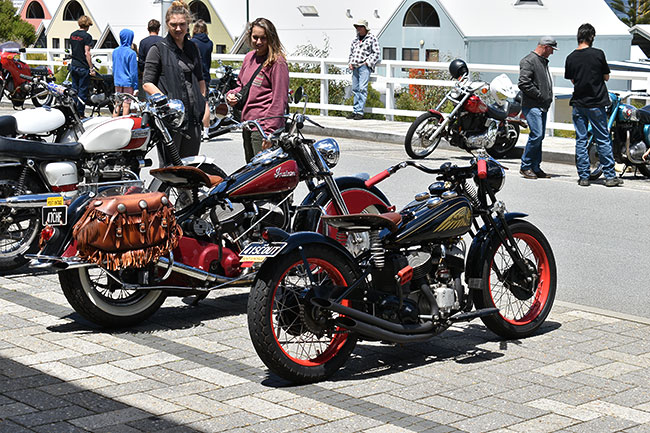 Bikes lined-up in Stirling Terrace.