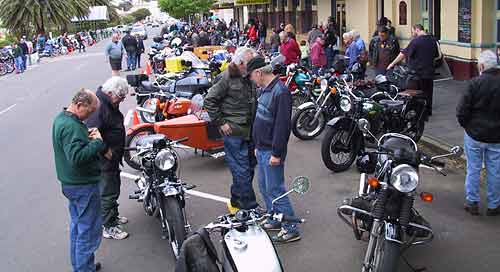 Bikes lined up in Stirling Terrace Albany