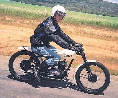 Mike Hylund
on his Bantam.