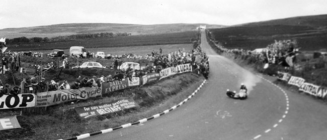 Blown engine - sidecar race 1965 IOM TT.