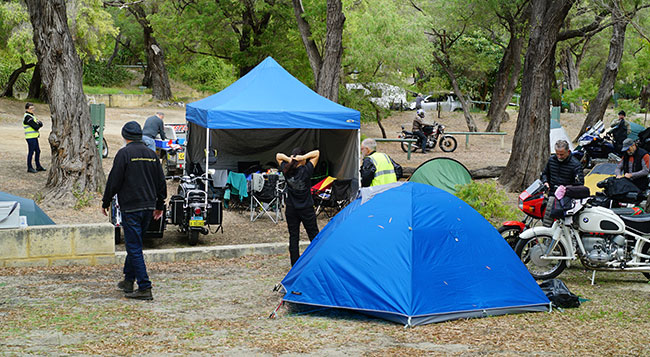 Our campsite at Hamelin Bay.